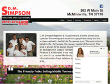 Tablet Screenshot of dmsimpson.com